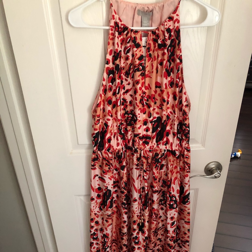 Animal print maxi dress